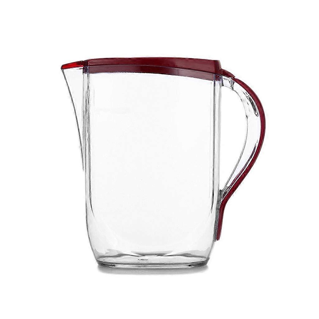 Large Capacity Clear Plastic Water Pitcher with Lid for Hot and Cold Drinks