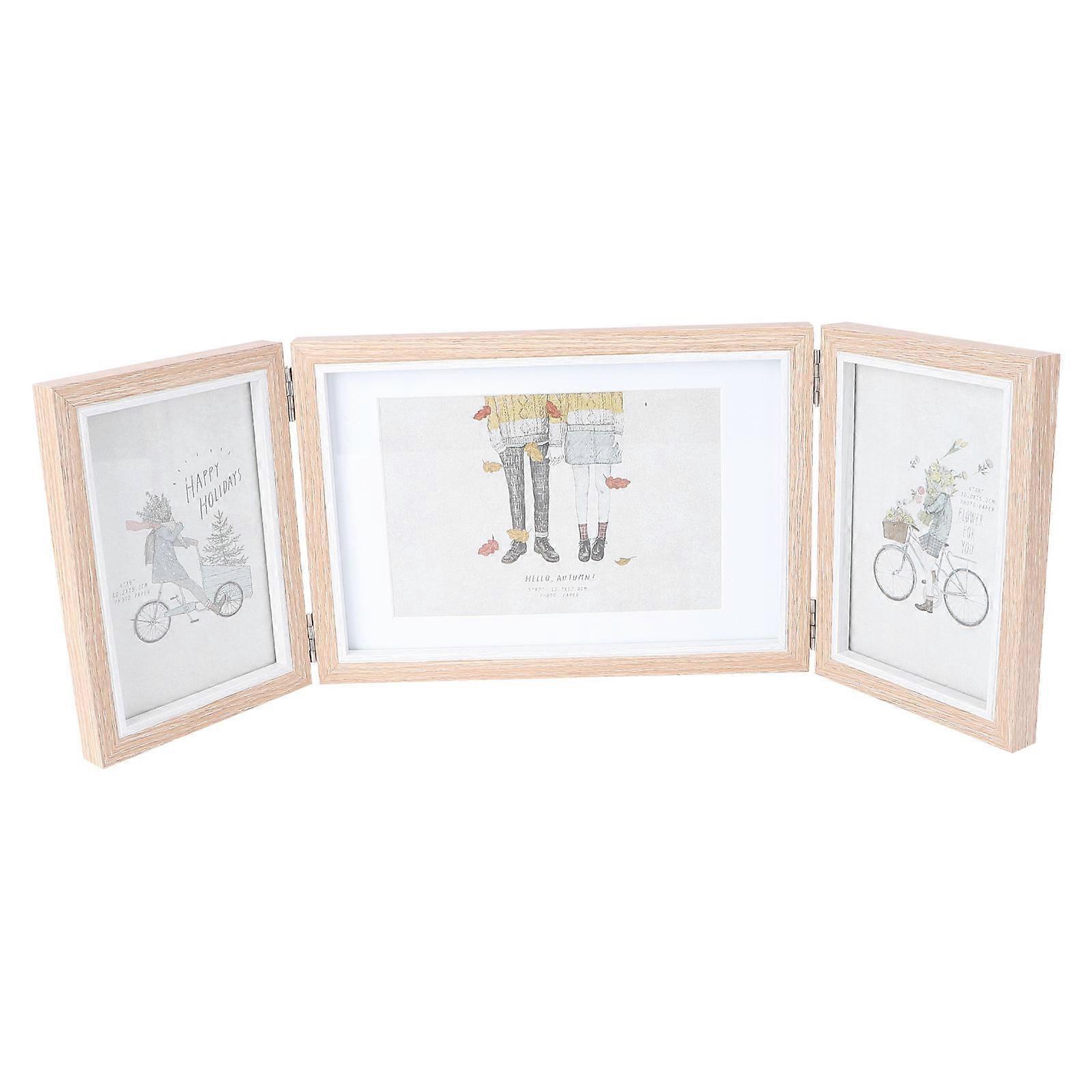 Multi-functional Picture Frame Folding Album Ideal For Couples Assorted Color Portable 1Pcs