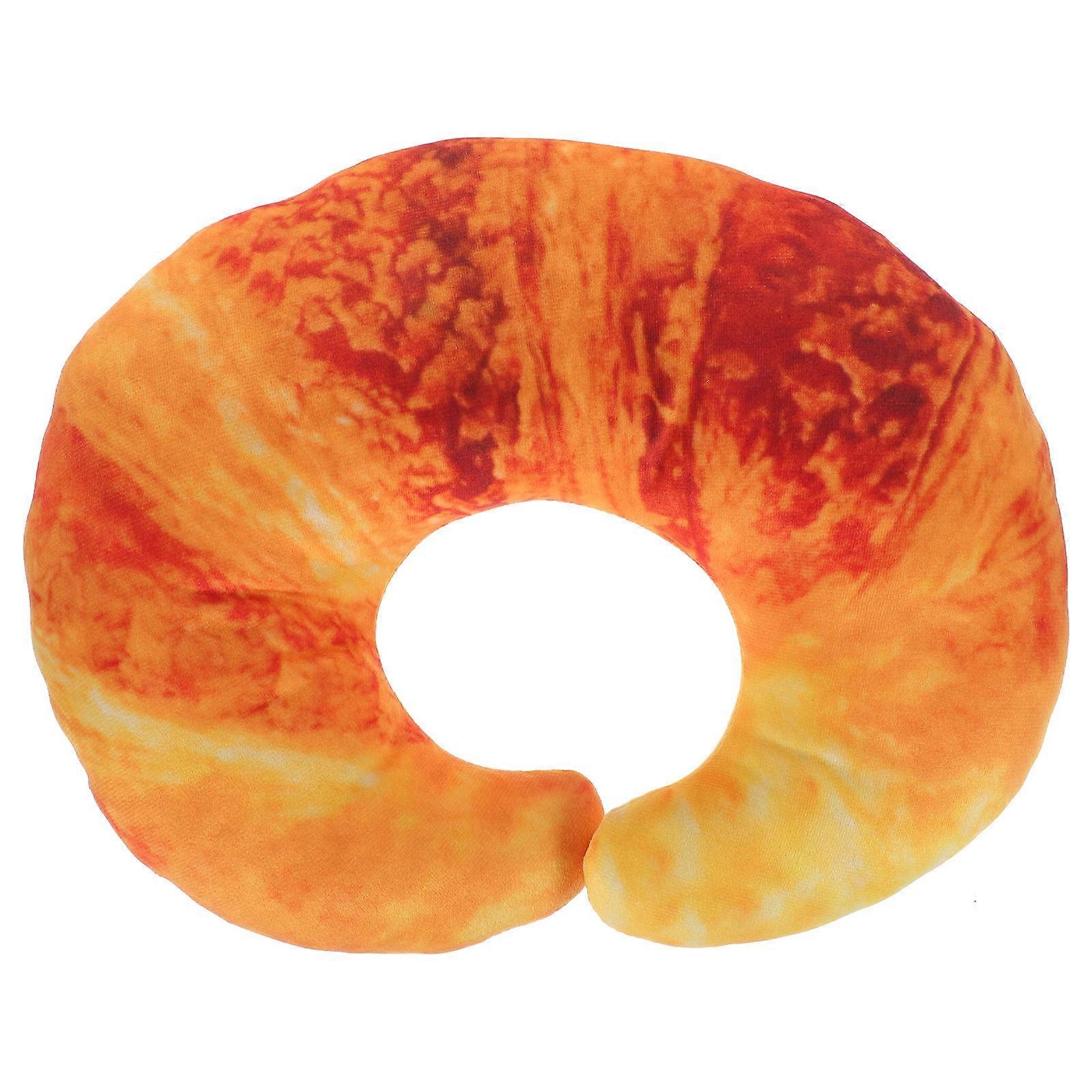 Orange U Shape Pillow Neck Cushion for Sleeping Use 1Pcs Cartoon Bread