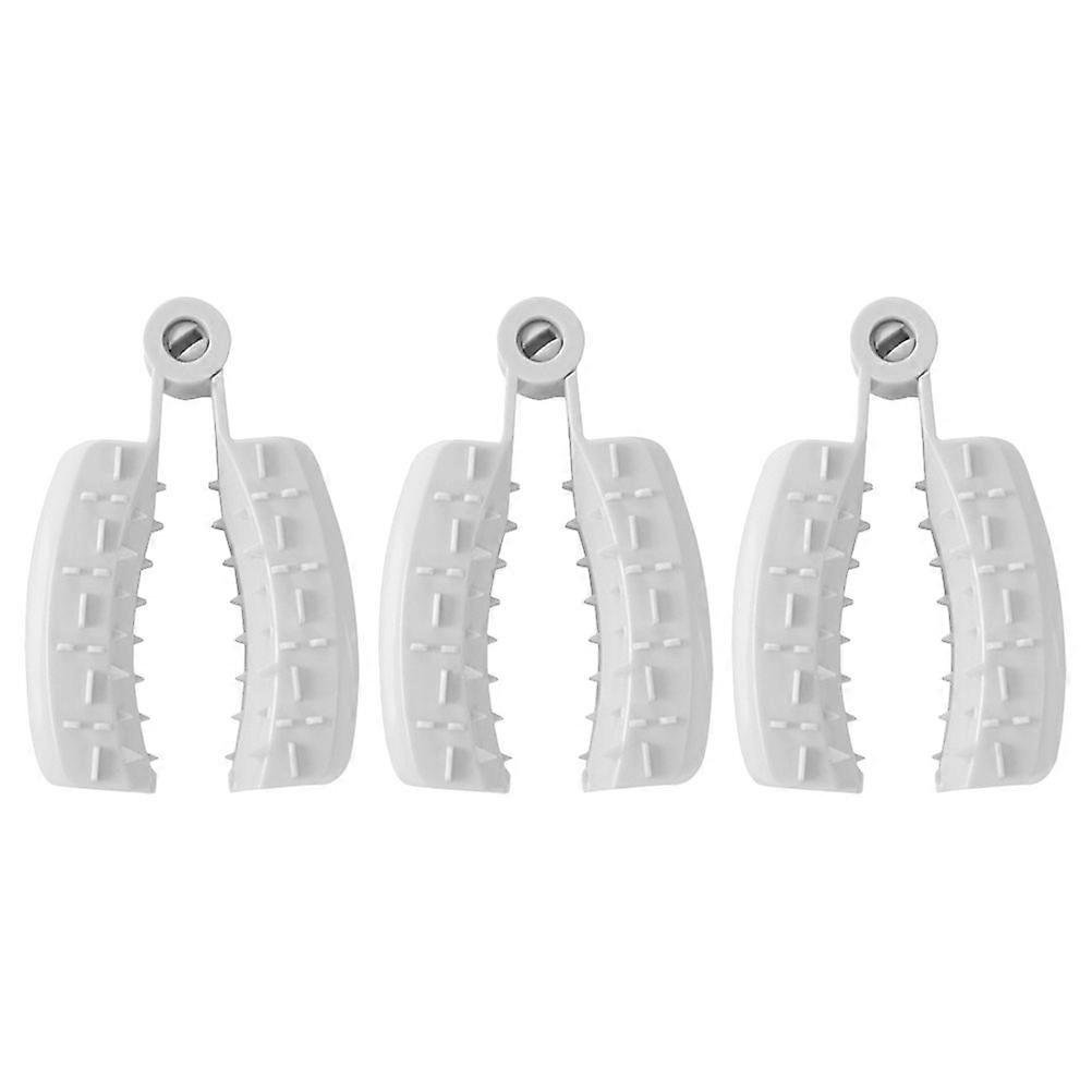 Finger Protector Kitchen Finger Guards for Cutting 3Pcs White Plastic Protectors