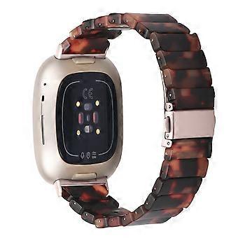 Armband aus Acrylharz mit einer Perle für Fitbit Versa 4/Sense 2, wasserdicht
