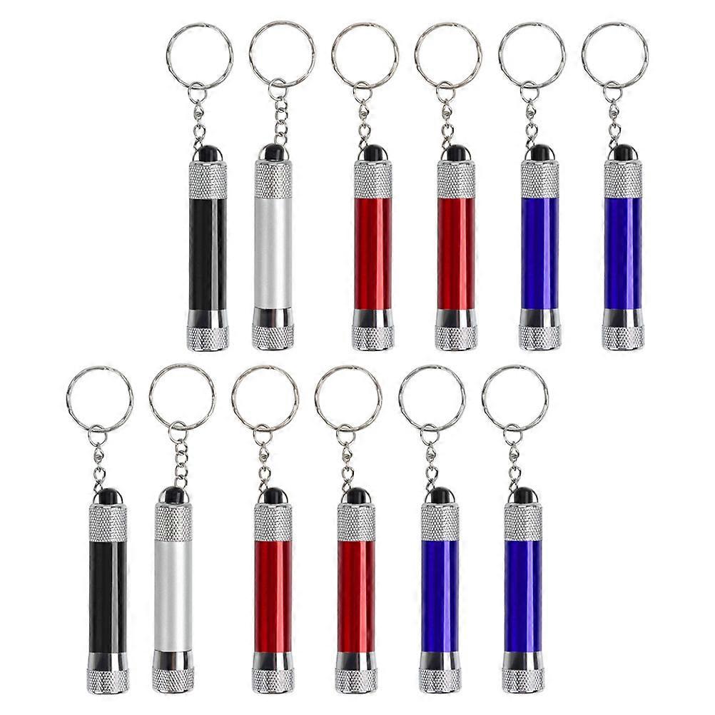 Key Chain LED Flashlights for Outdoor Activities 12Pcs Assorted