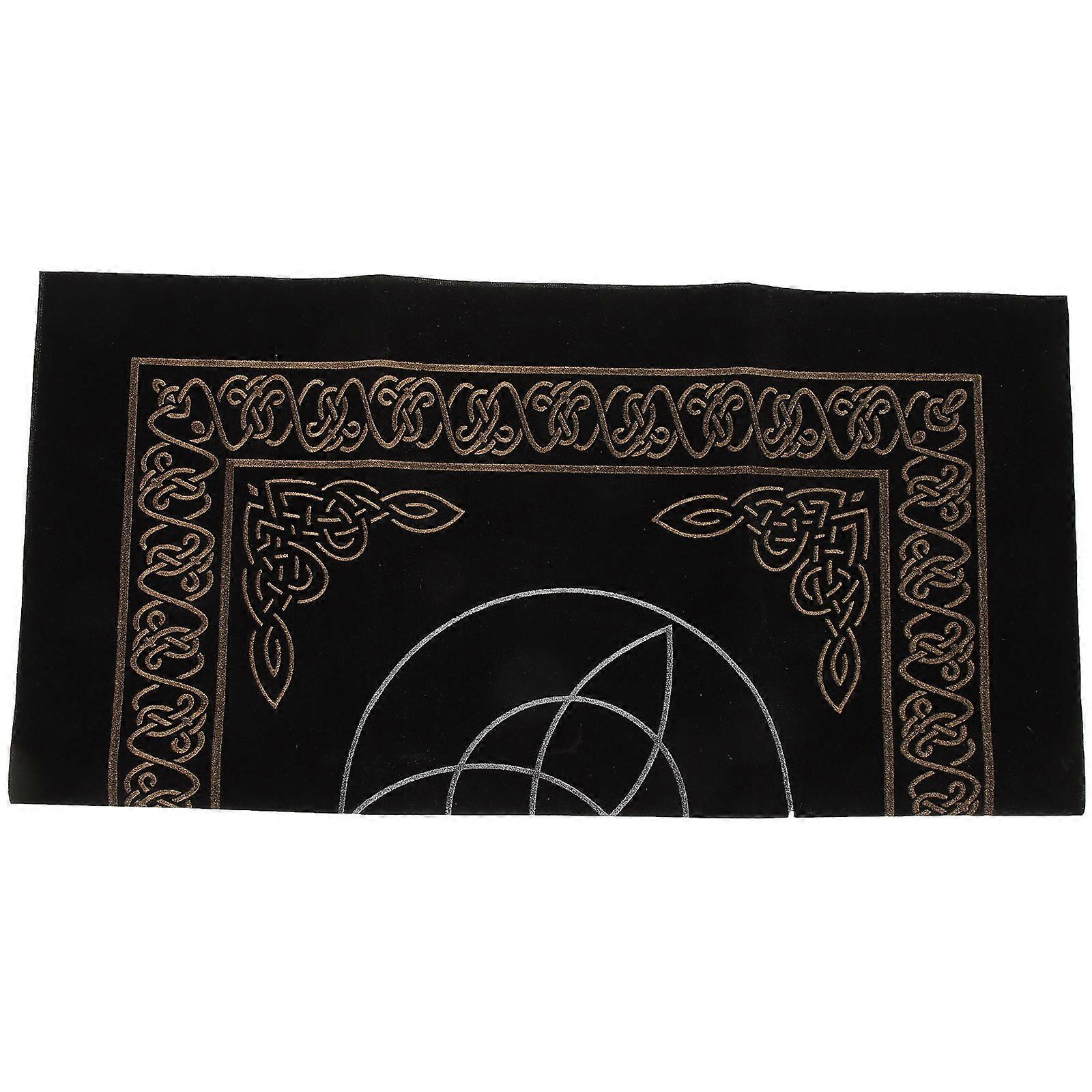 Divination Tablecloth 1 Set Phase Design Perfect For Tarot Enthusiasts 50x50cm Square Practical Use