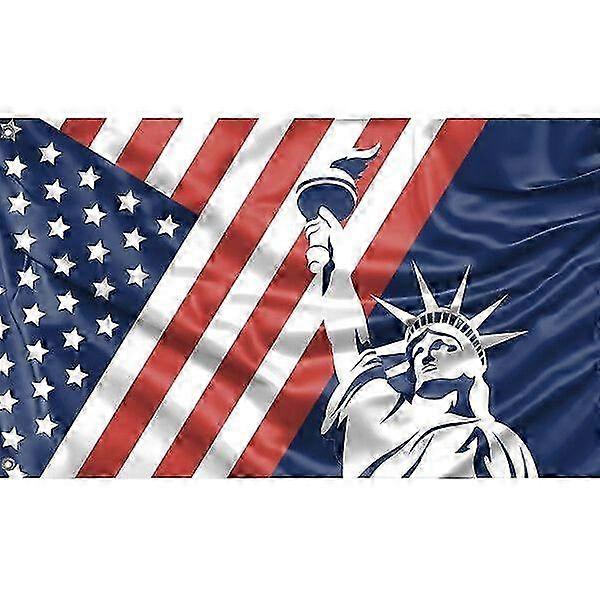 Independence Statue Flag Pattern 414