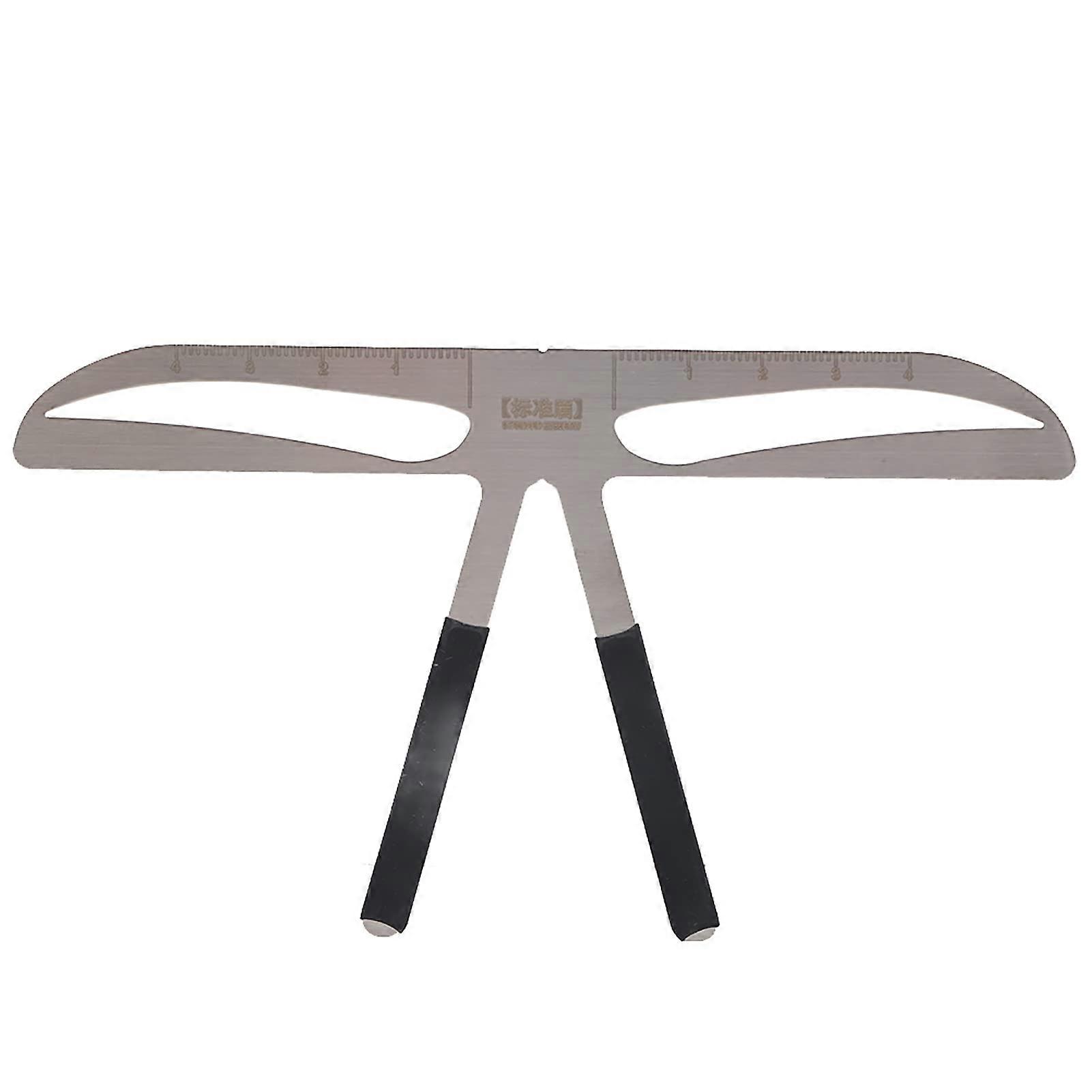 Eyebrow Ruler with ThreePoint Alignment, Stainless Steel Measuring Tool for Permanent Makeup