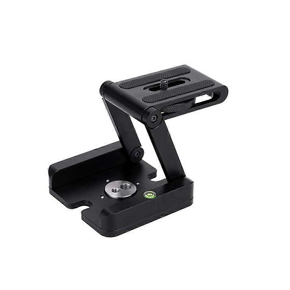 Portable Z Type Tilt Tripod Head Folding Tilt Foldable Convenient Single Quick Release Plate Stand Holder Camera Bracket
