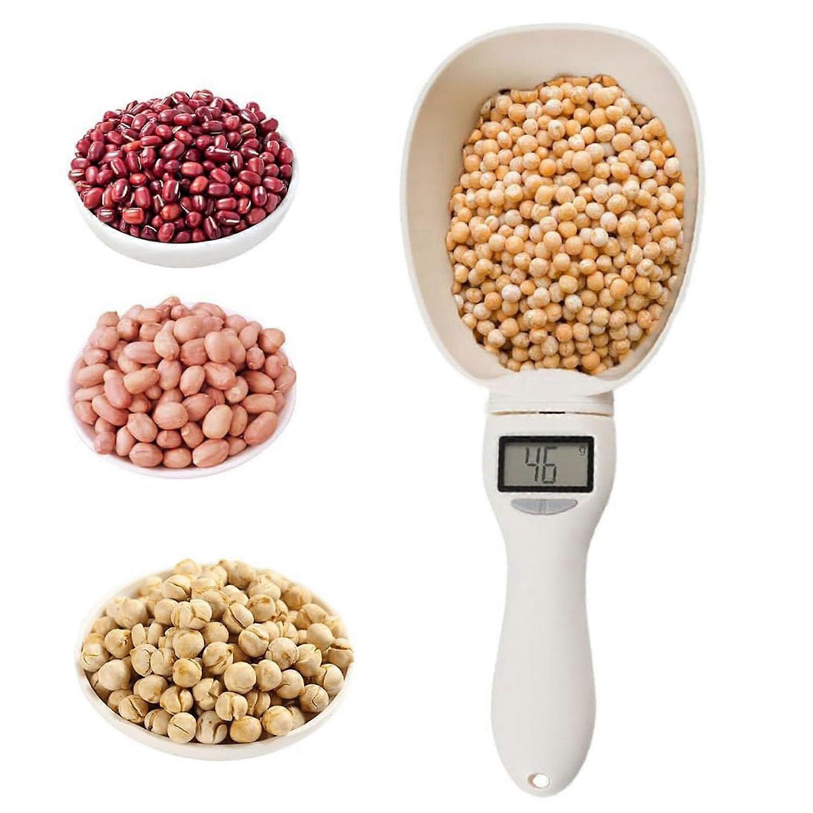 Digital Kitchen Spoon Scale with LCD Display, Electronic Measuring Spoon for Baking and Pet Feeding