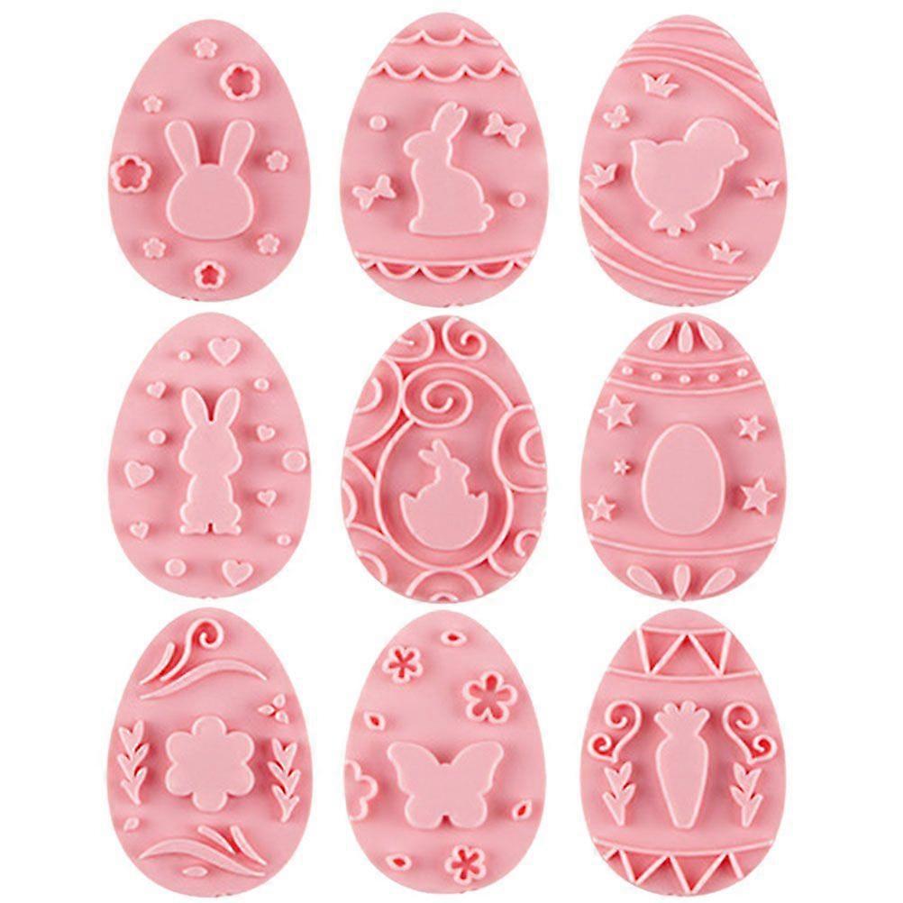 9Pcs Cookie Mold Easter Baking Molds DIY Easter Biscuit Molds Dessert Baking Molds Biscuit Mold