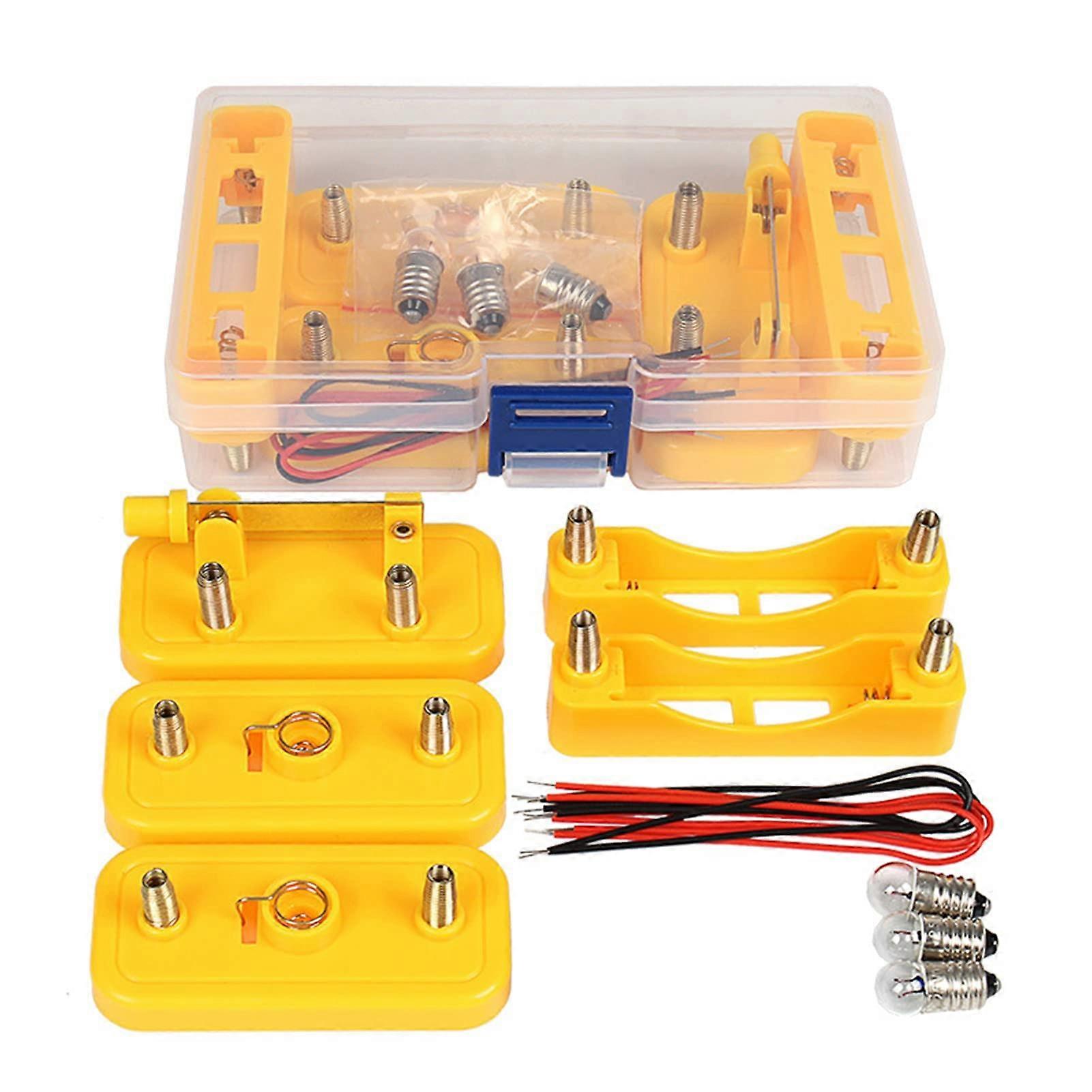 Electric Circuit Kit for Students, HandsOn Physics Experiment Set with Parallel and Serial Wiring