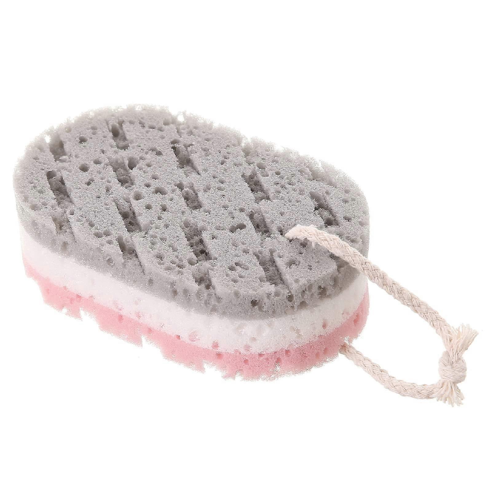 Bath Sponge Quick Dry Soft SkinFriendly Shower Loofah Exfoliating Body Scrubber Grey