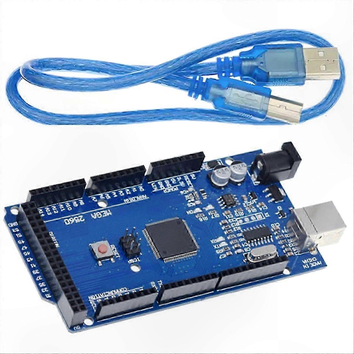 Enhanced MEGA2560 R3 Board with USB Cable for 3D Printing Projects