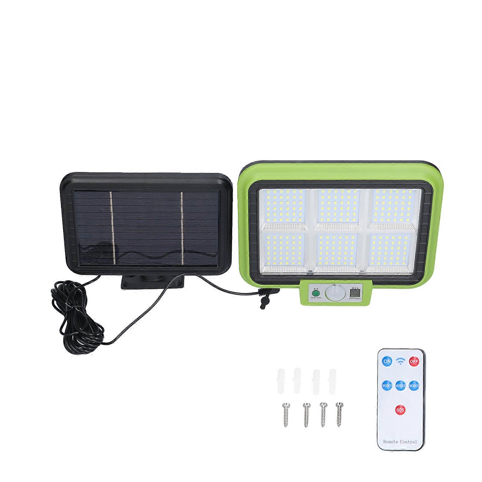 Rotating solar panels with rechargeable battery and motion sensor function, waterproof patio lighting device