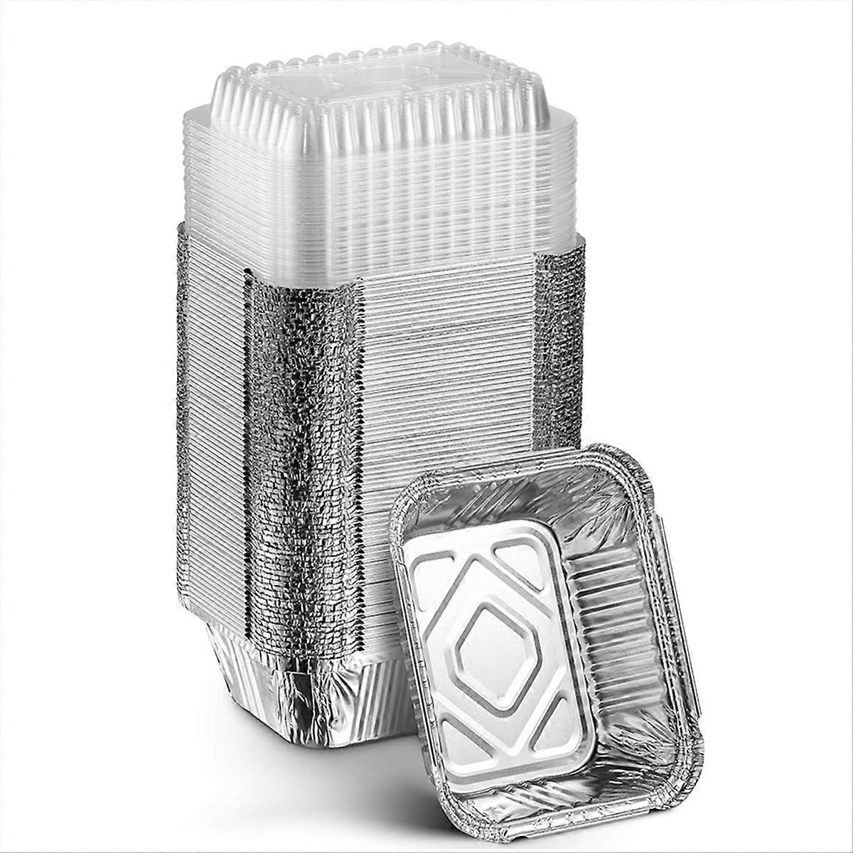 rectangular aluminum foil tray, tightly sealed, 410ml capacity
