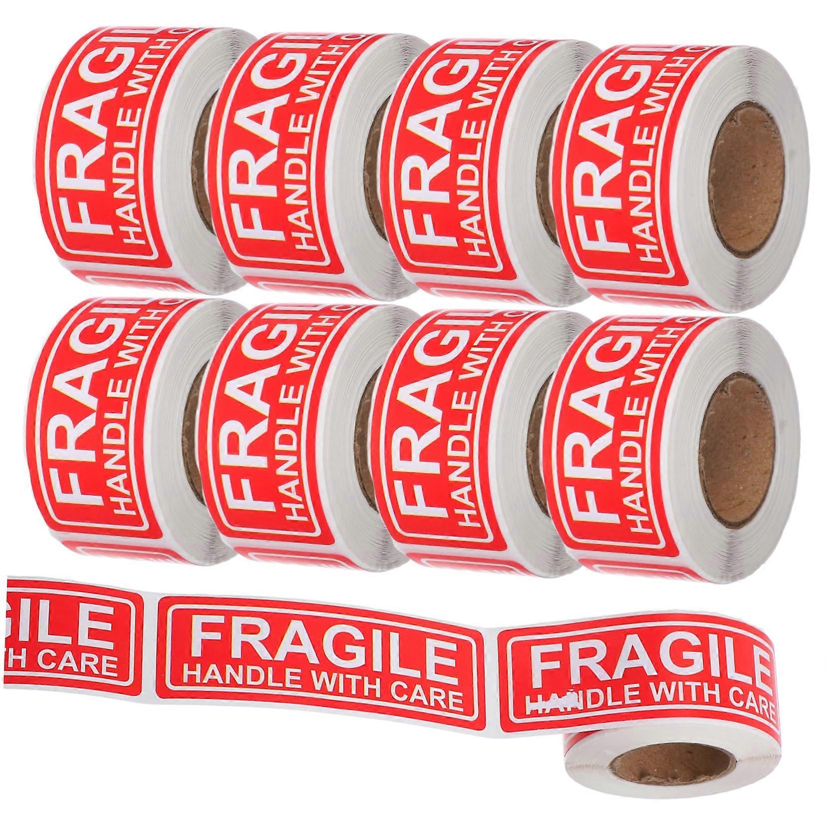 Fragile Stickers 10 Rolls Bright Visibility  Warning Labels for Boxes and Moving