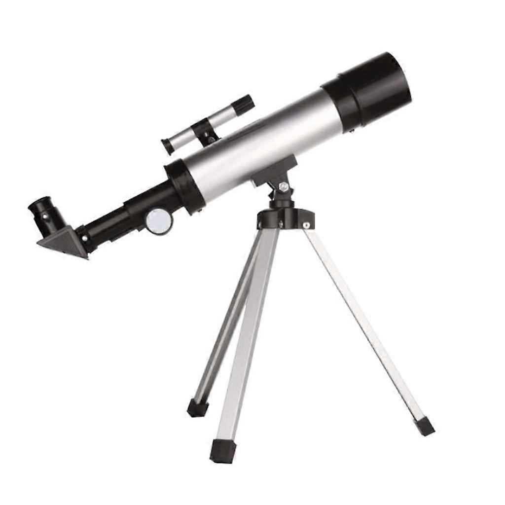 Astronomical Refractor Telescope 90X Zoom 50mm Aperture with Tripod for Beginners Moon Viewing