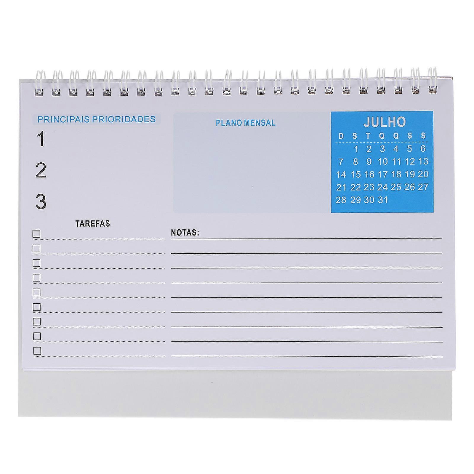 2024 Desk Calendar Paper Table Calendar for Countdown White 1 Book