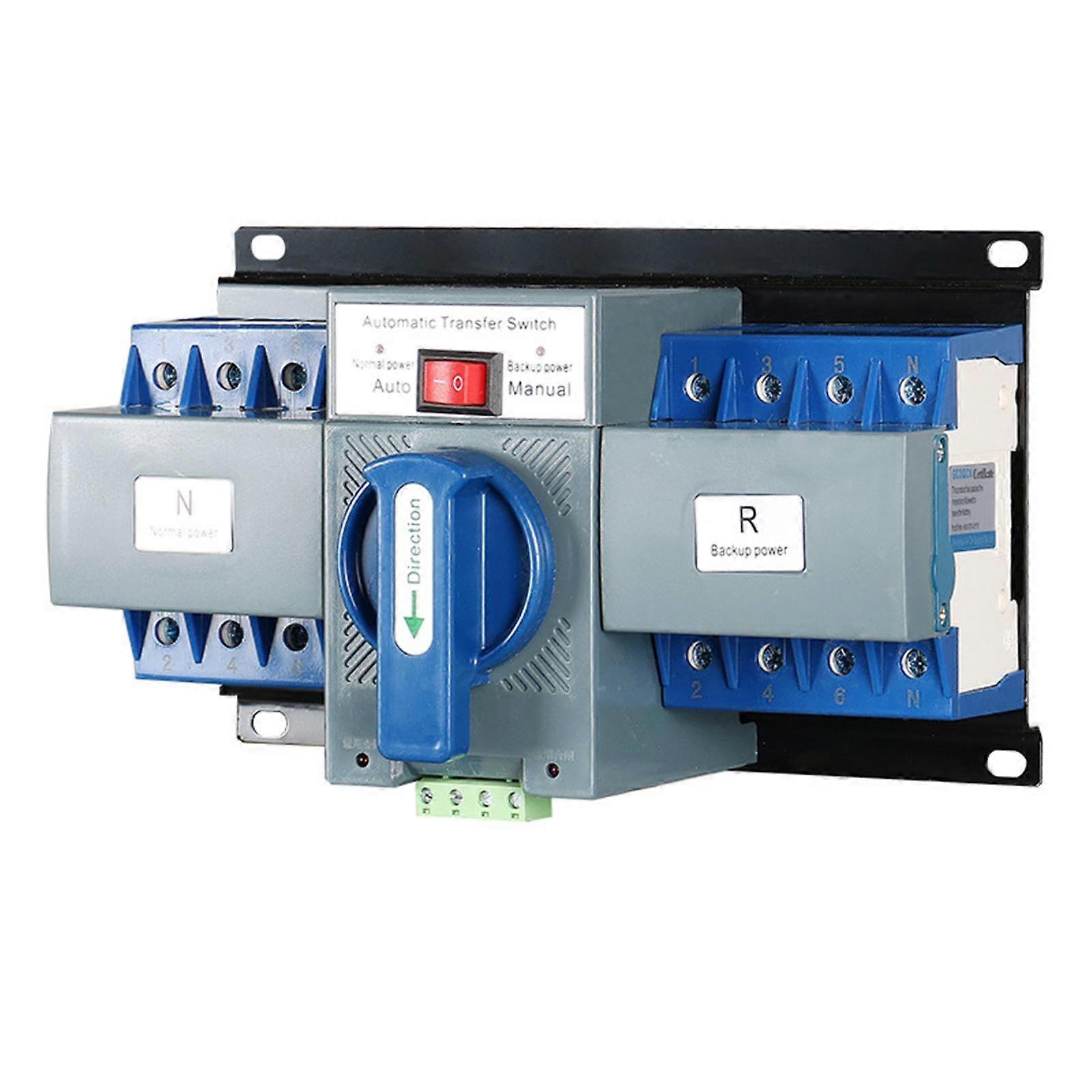 4P63A Automatic Transfer Switch with Fast Switching and Overload Protection for Home Generator