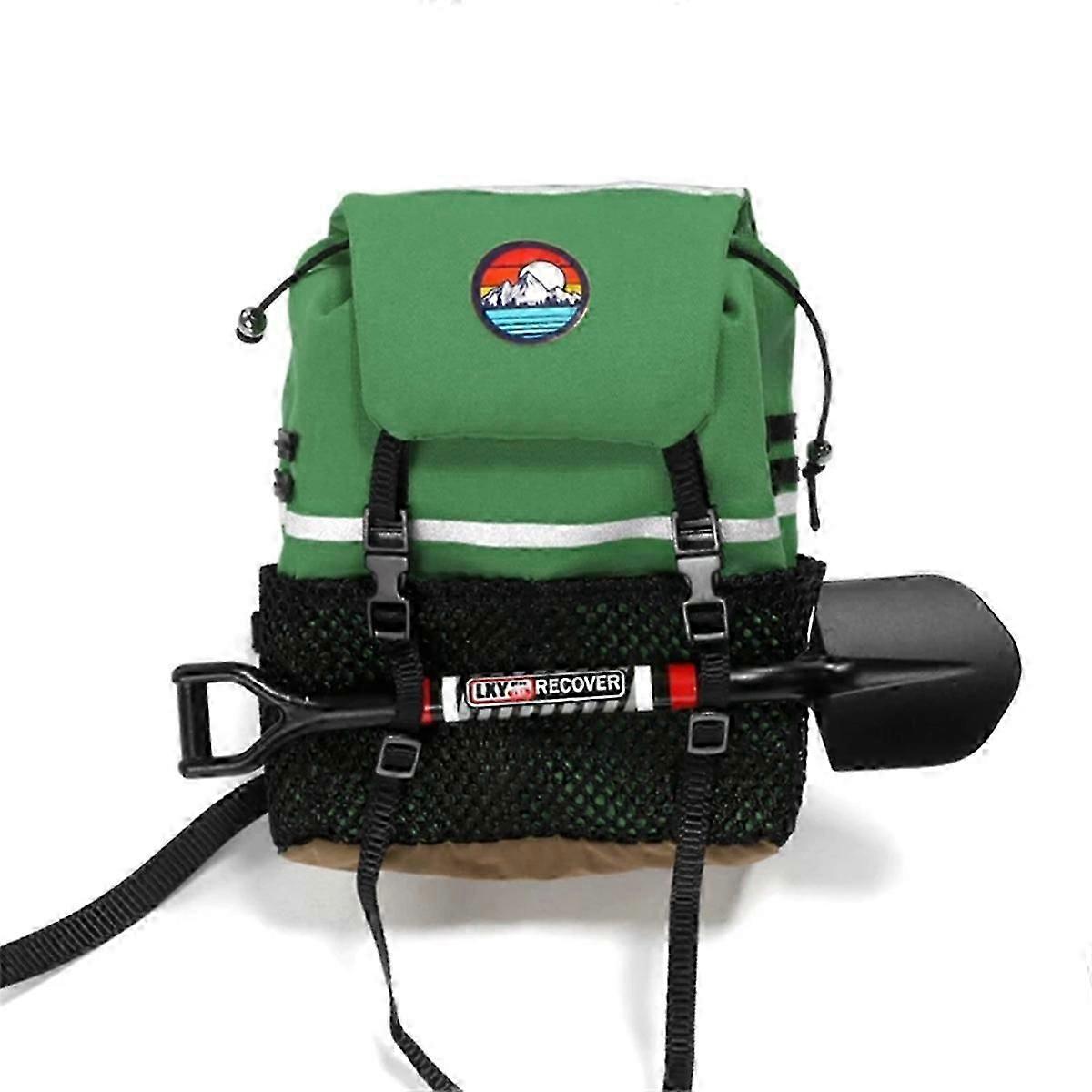 Simulation Backpack Shovel Storage Bag, Green bag+Shovel