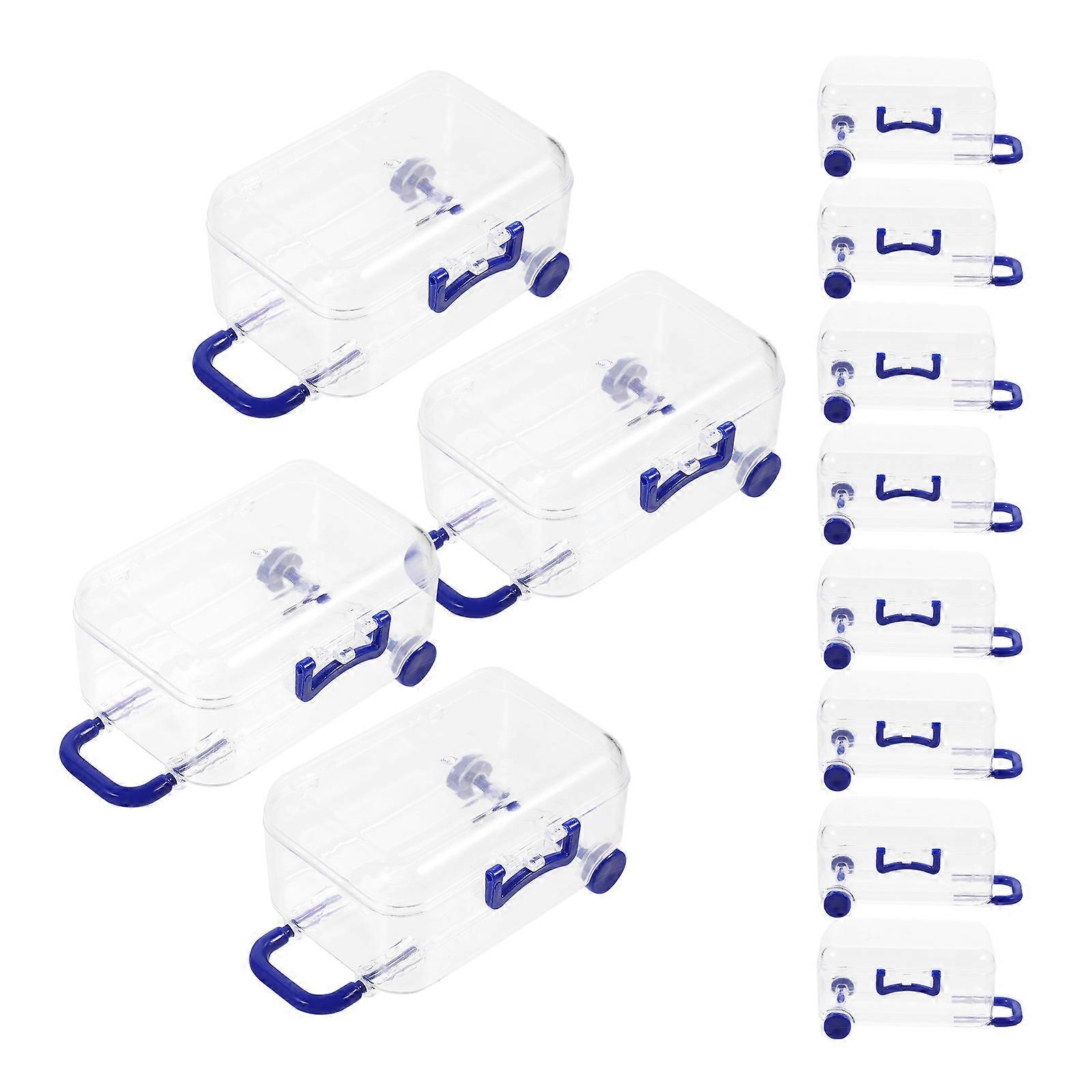 Mini Suitcase Boxes Durable Gift Boxes for Storage 12Pcs