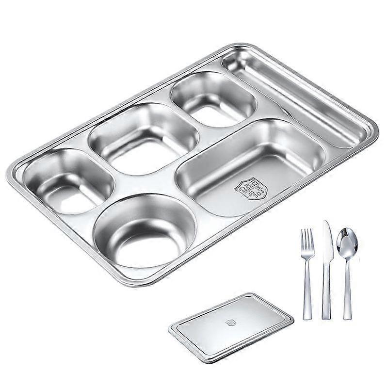 Stainless Steel Tableware Divided Plate