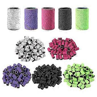 250x/pack Piccole Bande di Levigatura Nail File Fasce di Levigatura per Acrilico Ricostruzione Delle Unghie Modellante Manicure e Pedicure Forniture