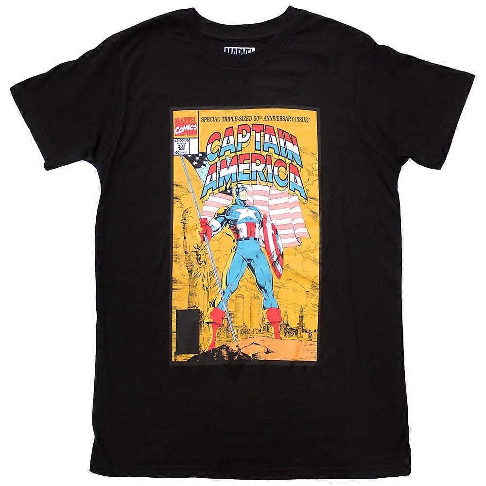Captain America 50th Comic Cover Marvel T Shirt