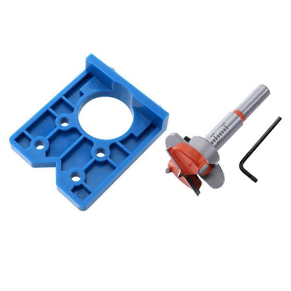 1Set Drill Bit Red Rectangular Hinge Hole Drilling Boring Bit Diy Tasks