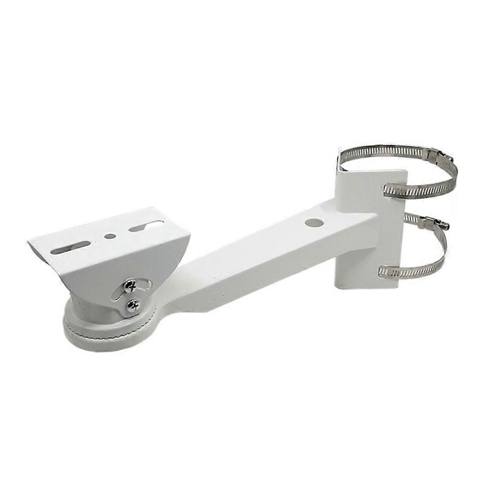 Monitoring Hoop Bracket CCTV Security Camera Pole Mount Bracket Outdoor External Wall Corner Bracket with 20CM Clamp