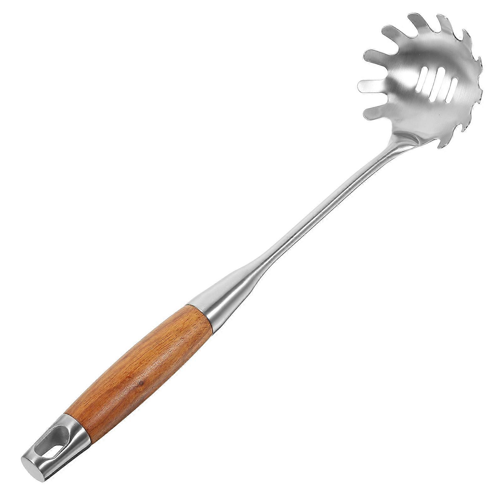 Silver Stainless Steel Spaghetti Server for Kitchen Serving 4Pcs