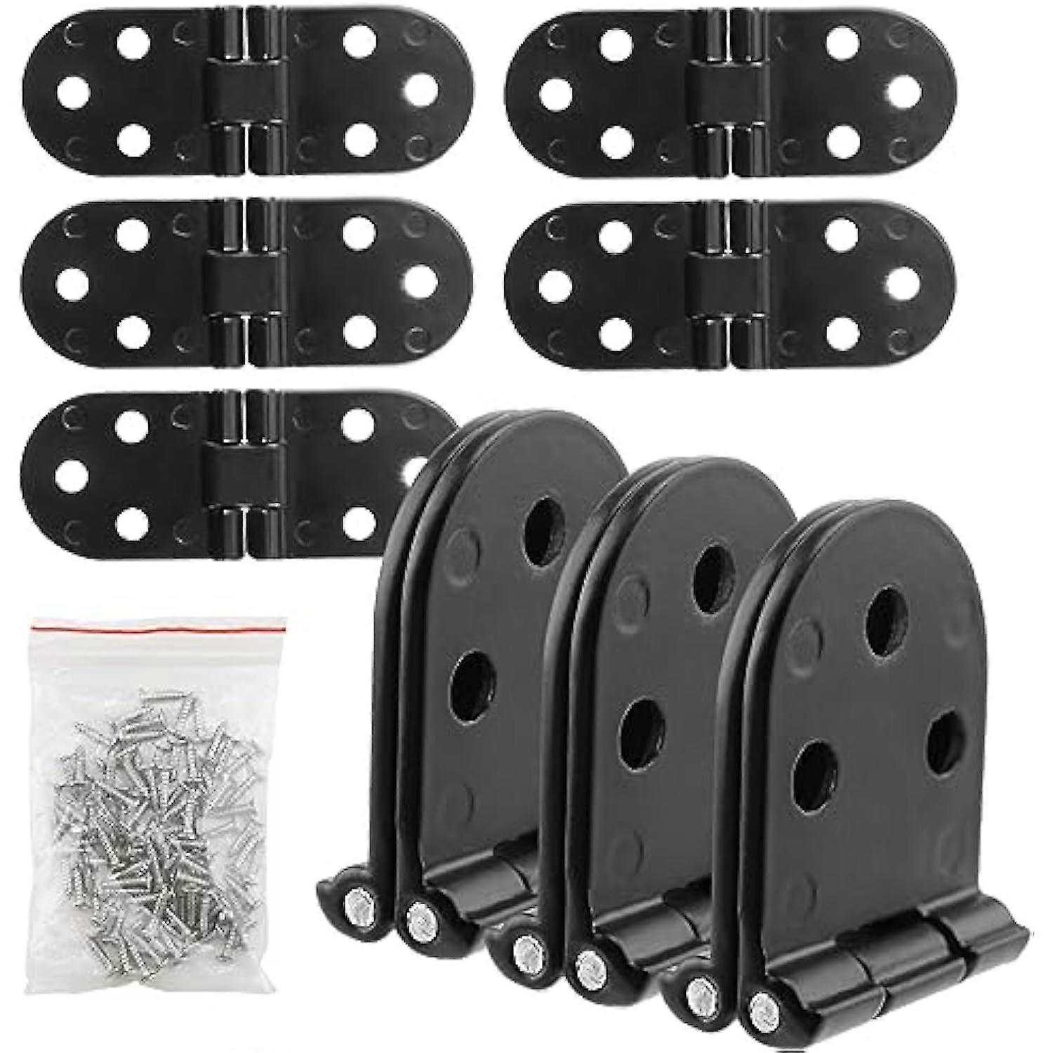 Pieces Flip Top Hinge with Screws, Folding Hinge, for Tabletop