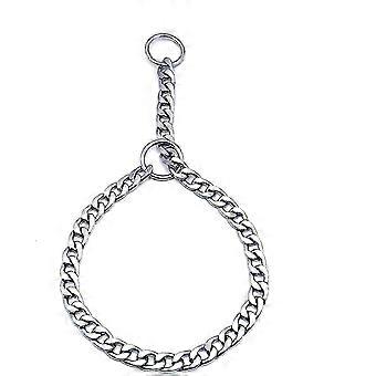 Adjustable Solid Iron Dog Collar Metal Chain for Large Pet Training