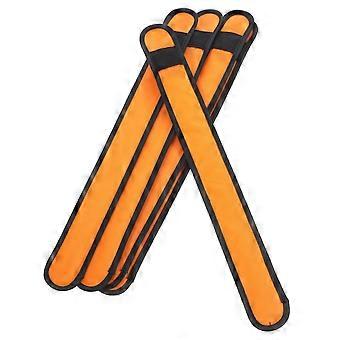 Løpearmbånd med LED-slap for trening, 10 stk., oransje