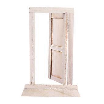 Miniatura de Porta Decorativa com 1 Peça de Ornamento de Porta de Madeira