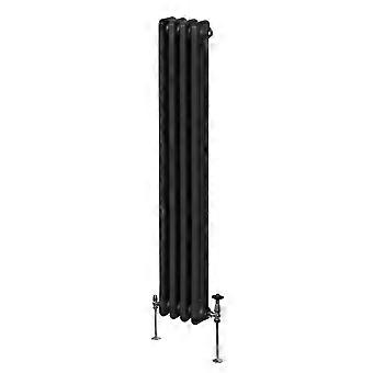Traditional 3 Column Radiator 1800mm x 202mm Modern Central Heating Heater Matt Black Carbon Steel