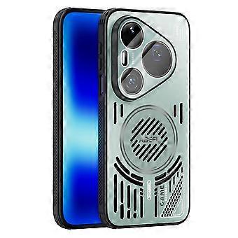 ABEEL For Huawei Pura 90 Pro Max Magnetic Case Aluminium Alloy+PC+TPU Hollow Heat Dissipation Phone 