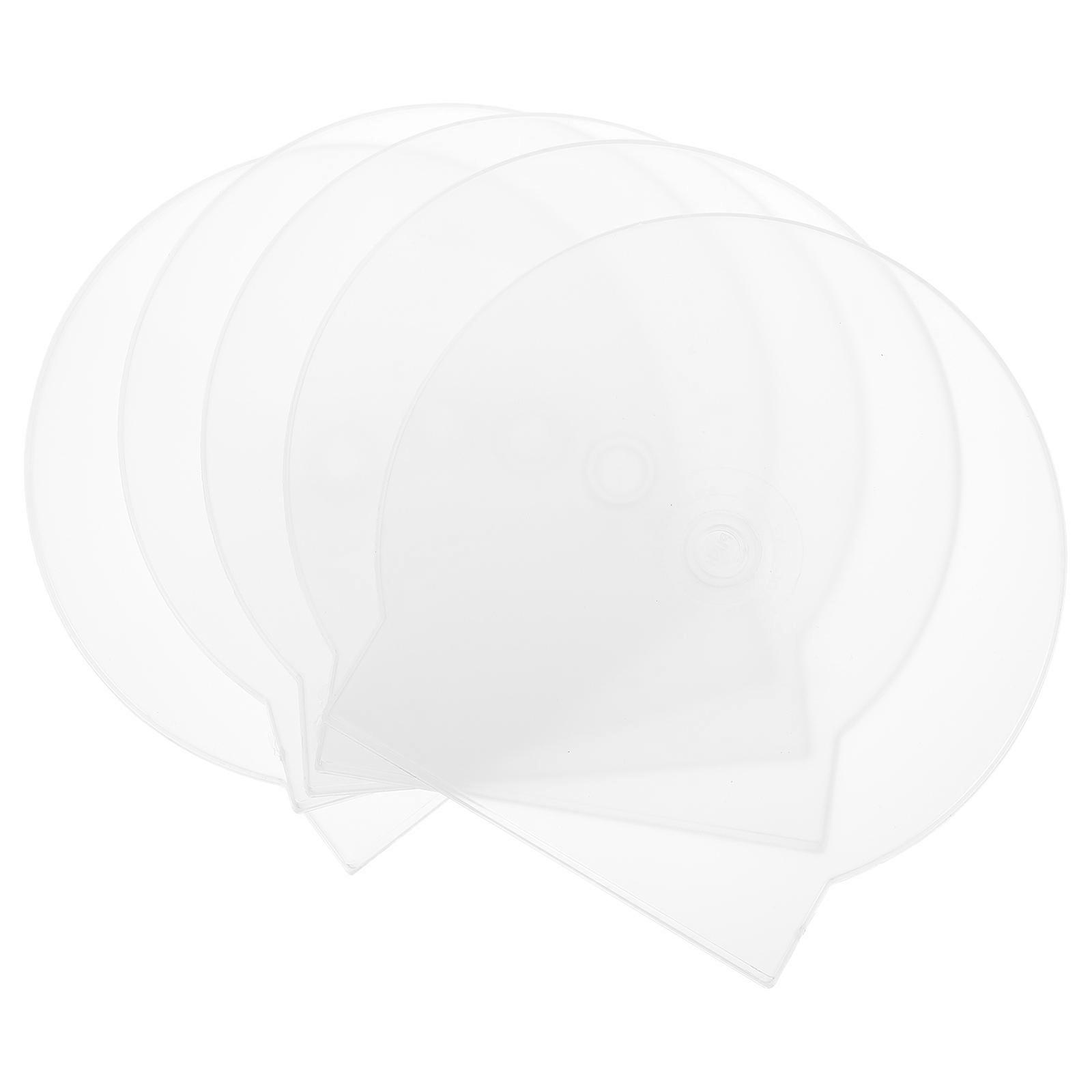 Cd Case Clam Shell Plastic Storage Container for Storage 40Pcs White