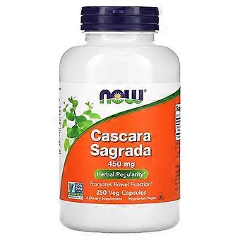 NOW Foods, Cascara Sagrada, 450 mg, 250 Veg Capsules, 2-Pack