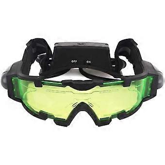 Verstellbare militärische Nachtsichtbrille mit elastischem Band und Flip-LED-Licht