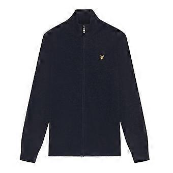 Lyle & Scott herentrui met ribbels en ritssluiting en lange mouwen.
