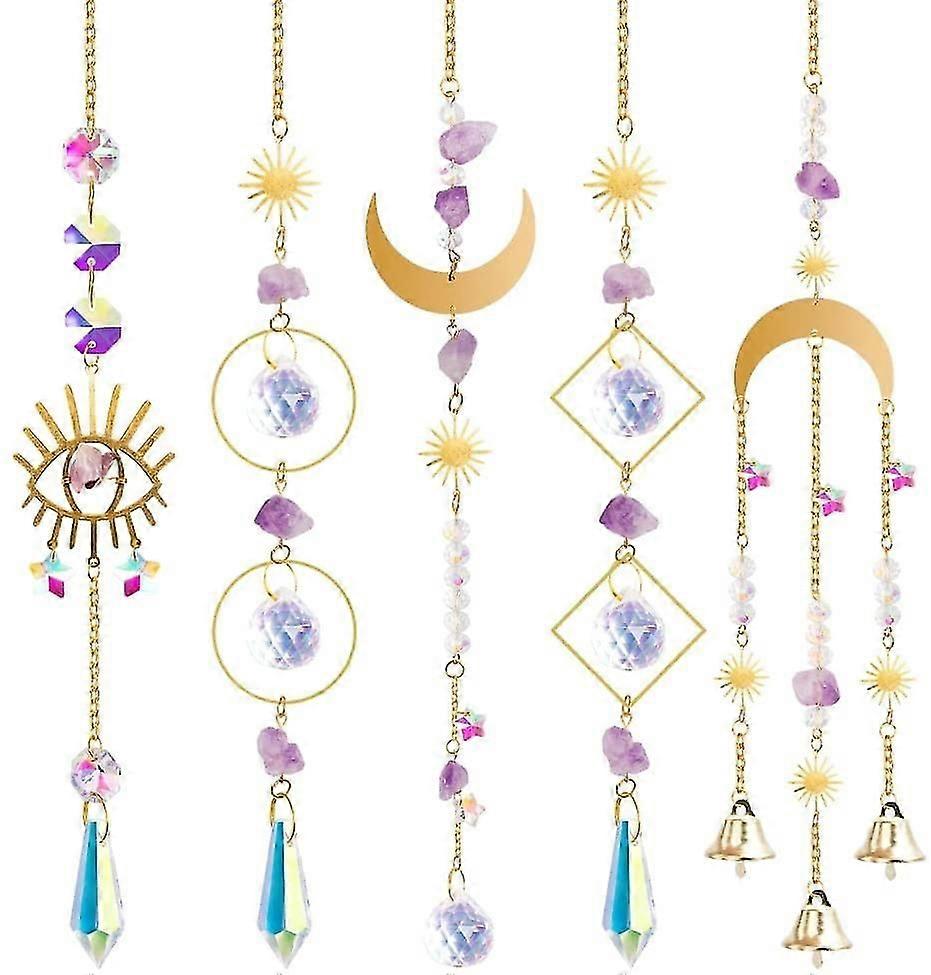 5pieces Crystals Suncatcher