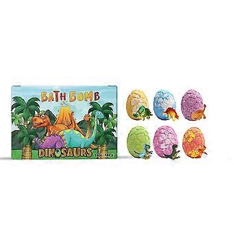 Dinosaur Bath Bombs for Kids with Surprise Inside, Easter Baskets Stuffers Gifts for Kids, 6 Pack Natural Organic Kid Bubble Bath Fizzy for Girls Boys