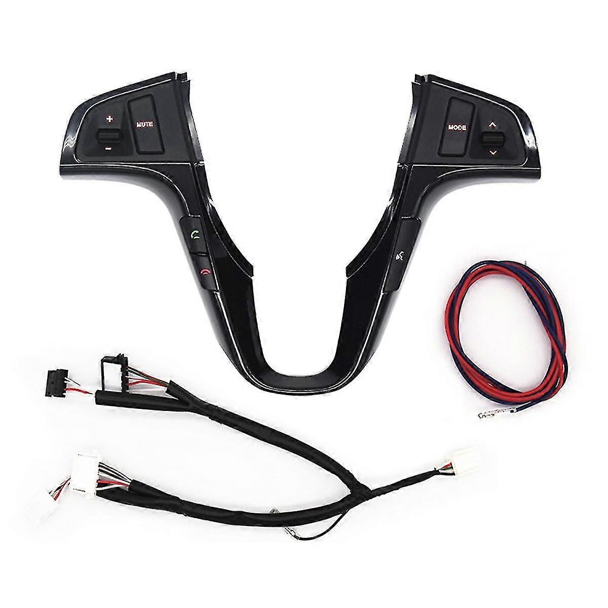 For Steering Wheel Button Audio Music Control Switch Red Backlight With Bluetooth
