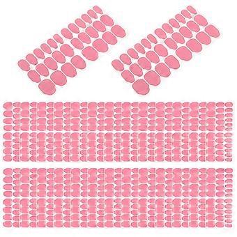30 Sheets Sticky Nail Tabs for Press Ons - Waterproof UV Jelly Nail Glue Stickers - Breathable Double Sided Sticky Tabs, 15 Sizes, Pink