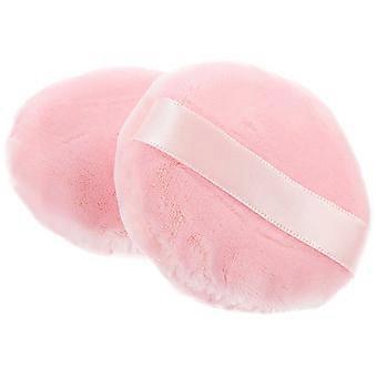 Powder Makeup Sponge for Foundation 2Pcs Cotton Pink Cosmetic Applicators