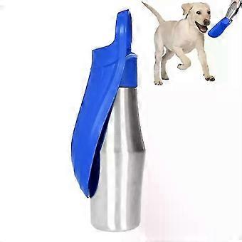 Hunde-Wasserflasche 27oz Edelstahl Tragbarer Reisespender mit integriertem Napf für Wanderungen und Spaziergänge