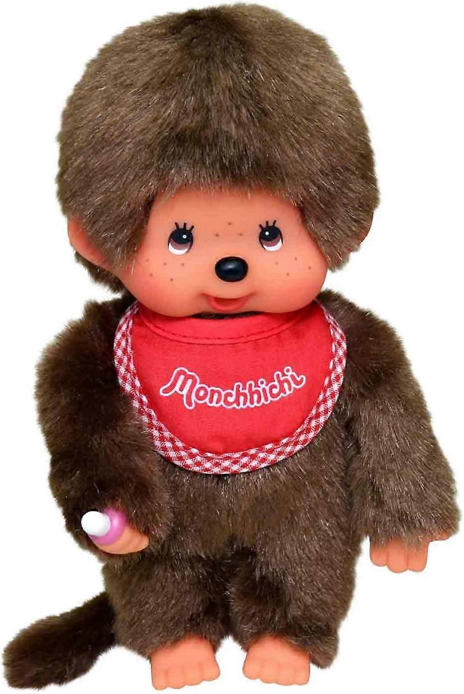 Monchhichi Plyschdocka, Röd, 20 cm