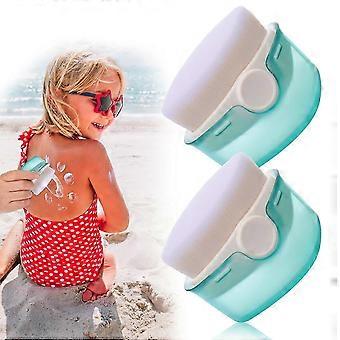 Set di pennelli per protezione solare da 2 pezzi - Applicatore di creme solari facile da usare -GSL FF ZD