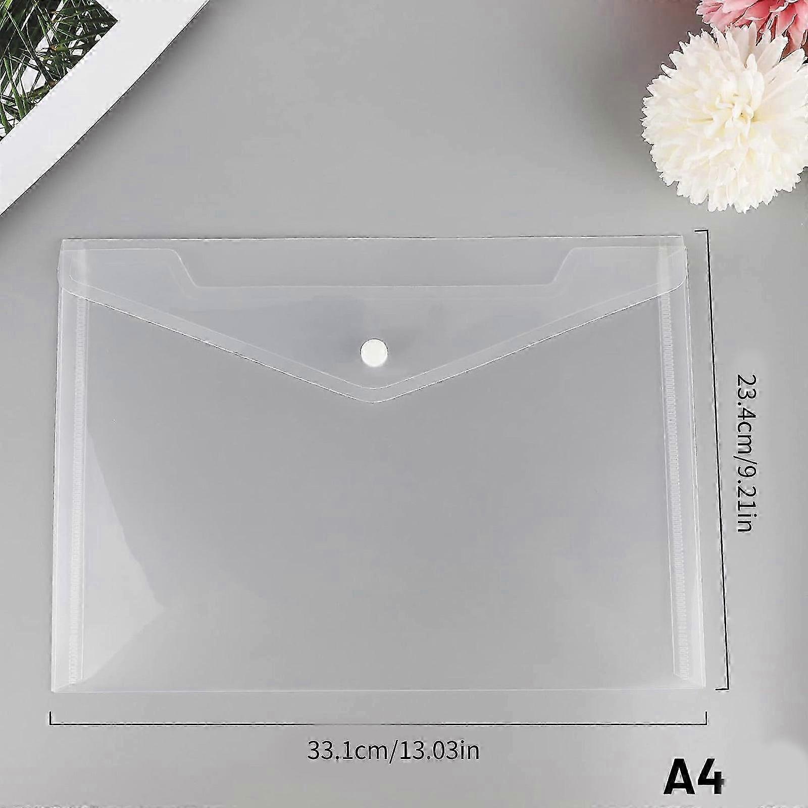Pack of 20/30 Clear Sleeves Effective Paper Storage Pocket Student Paper Folder Clear Document Storage Pouches