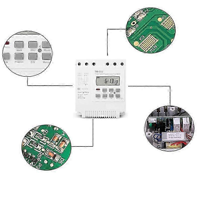 Three Phases 380V 415V TIMER Programmable Switch with Backlight