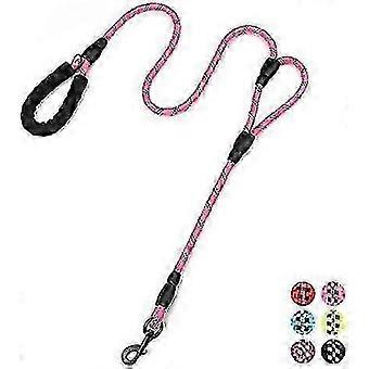 Dual Handle Reflective Dog Leash 6 Foot